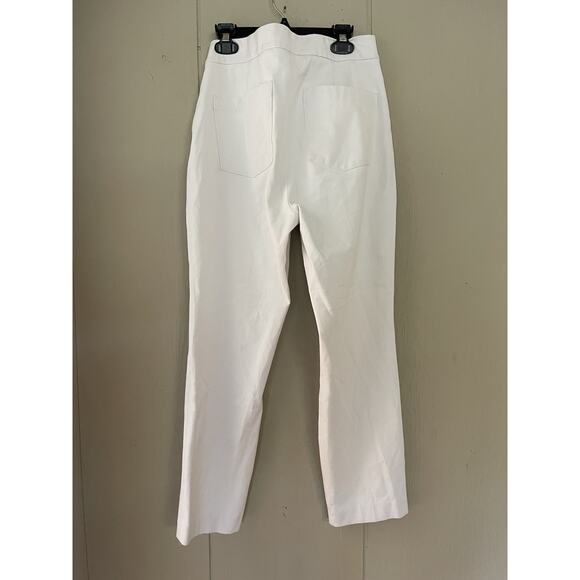 SPANX Women's On-the-Go Ankle Slim Straight Pant Pull On White M - Picture 3 of 4